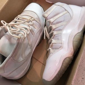 All white anniversary Jordan’s